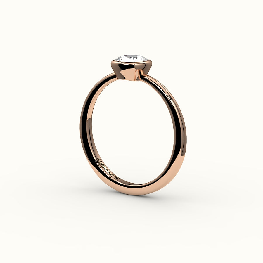 Classic Cushion Cut Bezel Ring Setting