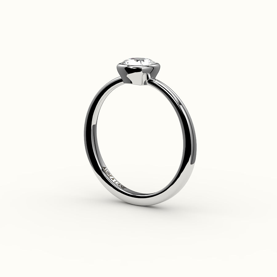 Classic Cushion Cut Bezel Ring Setting