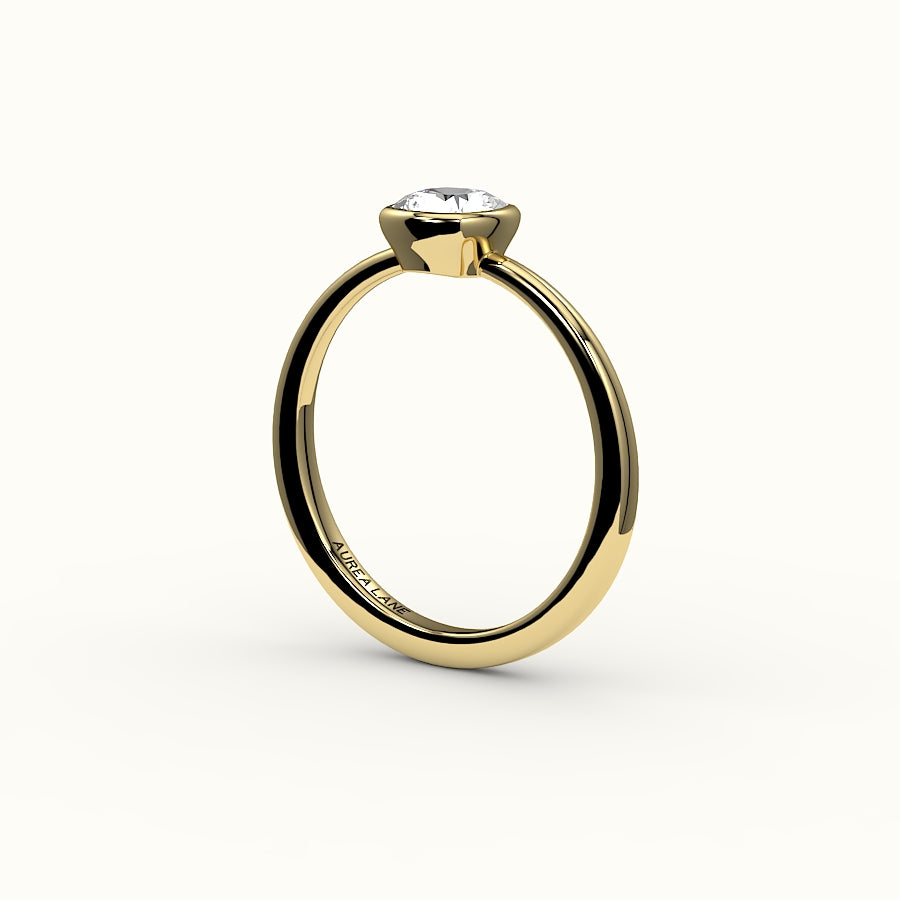 Classic Cushion Cut Bezel Ring Setting