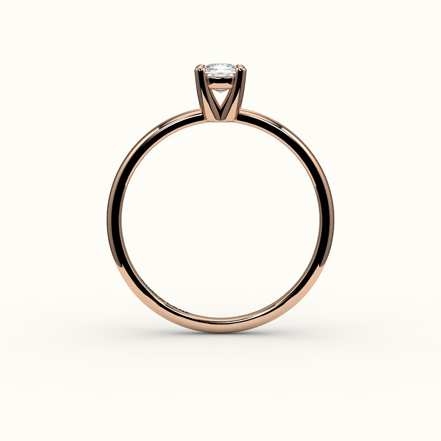 Classic Elongated Cushion Solitaire Ring Setting