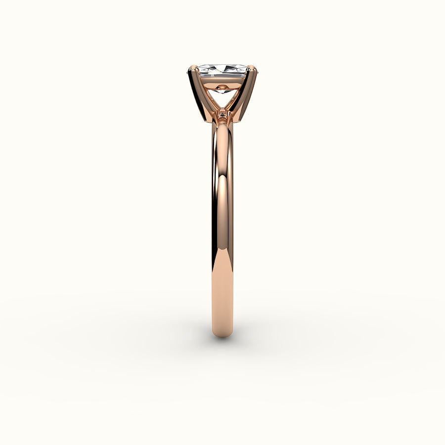 Classic Elongated Cushion Solitaire Ring Setting