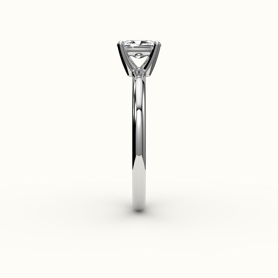 Classic Elongated Cushion Solitaire Ring Setting