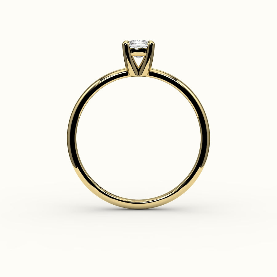 Classic Elongated Cushion Solitaire Ring Setting
