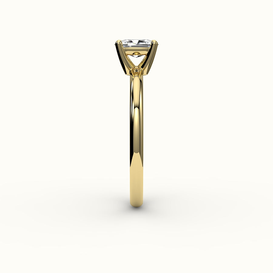 Classic Elongated Cushion Solitaire Ring Setting