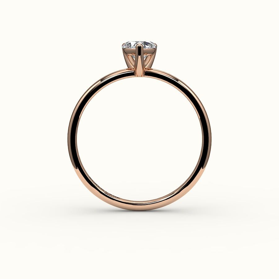 Heart Cut Solitaire Ring Setting