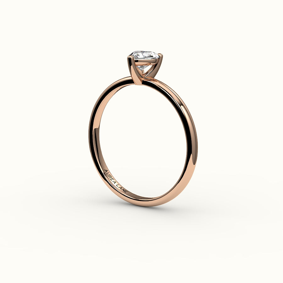 Heart Cut Solitaire Ring Setting