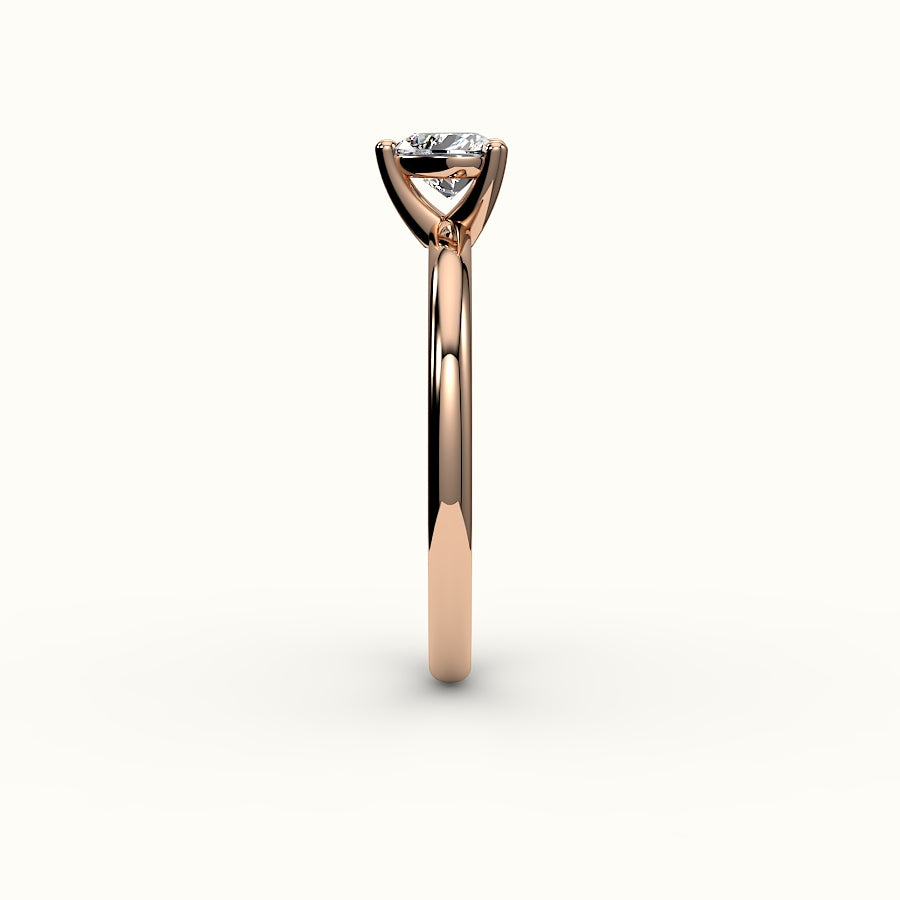 Heart Cut Solitaire Ring Setting