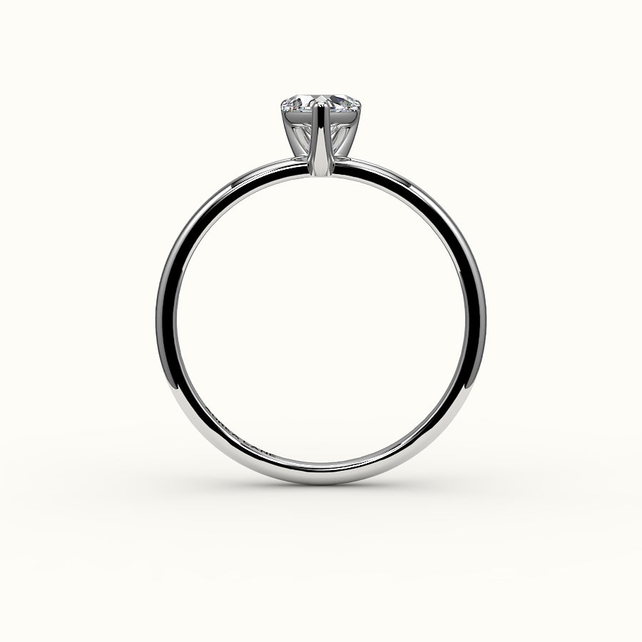 Heart Cut Solitaire Ring Setting