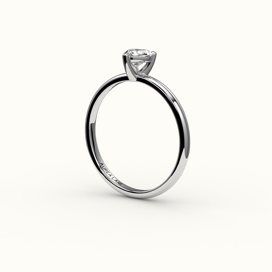 Heart Cut Solitaire Ring Setting