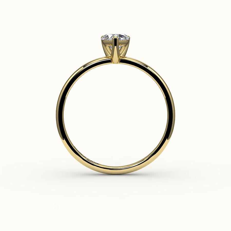 Heart Cut Solitaire Ring Setting