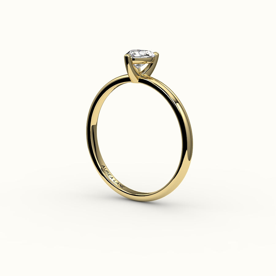 Heart Cut Solitaire Ring Setting