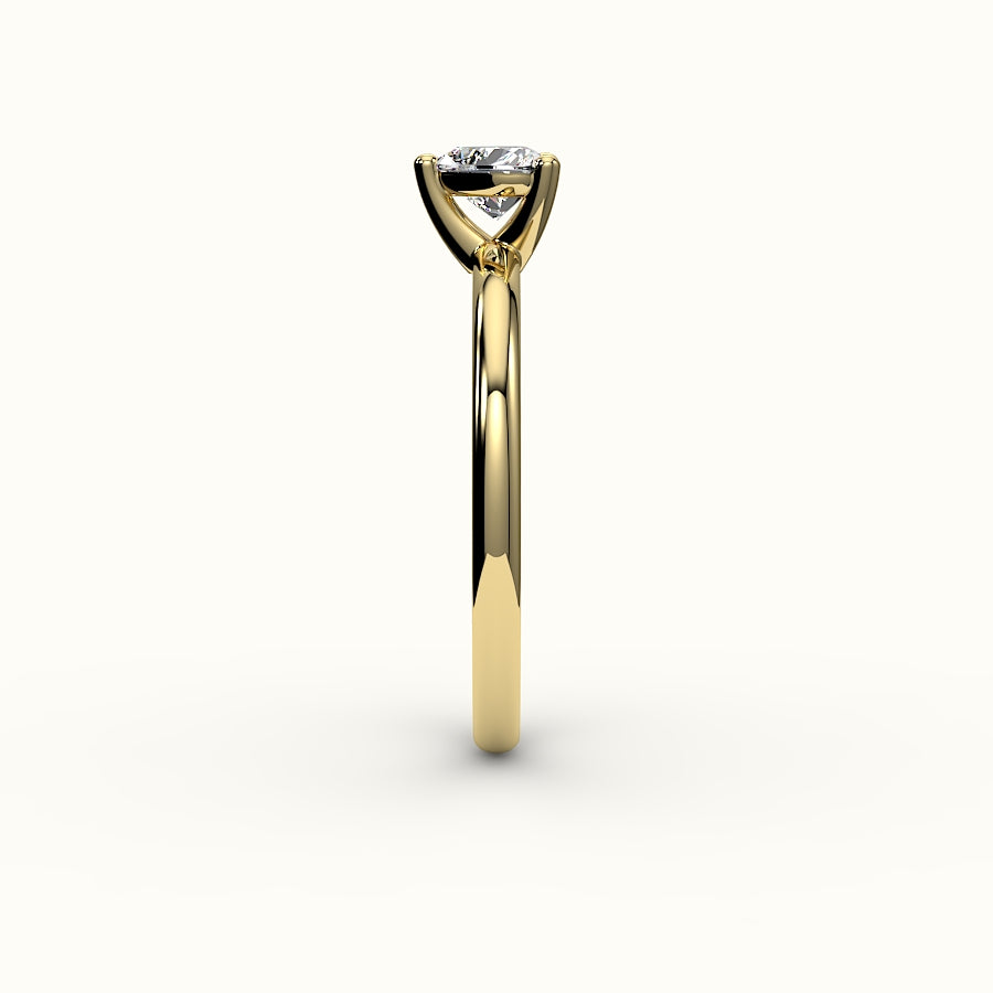Heart Cut Solitaire Ring Setting