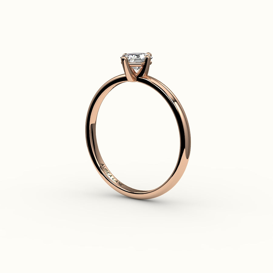 Classic Hexagon Cut Solitaire Ring Setting