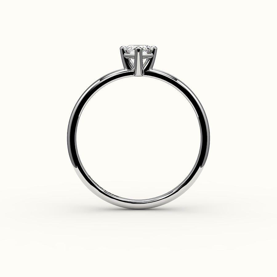 Classic Hexagon Cut Solitaire Ring Setting