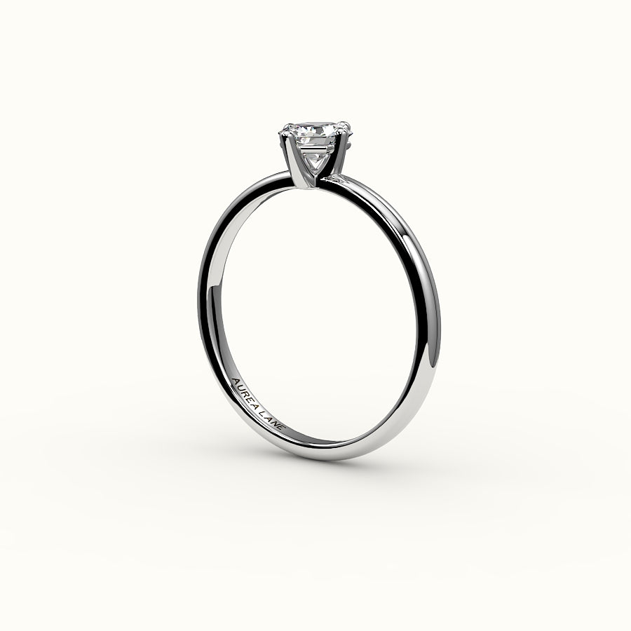 Classic Hexagon Cut Solitaire Ring Setting