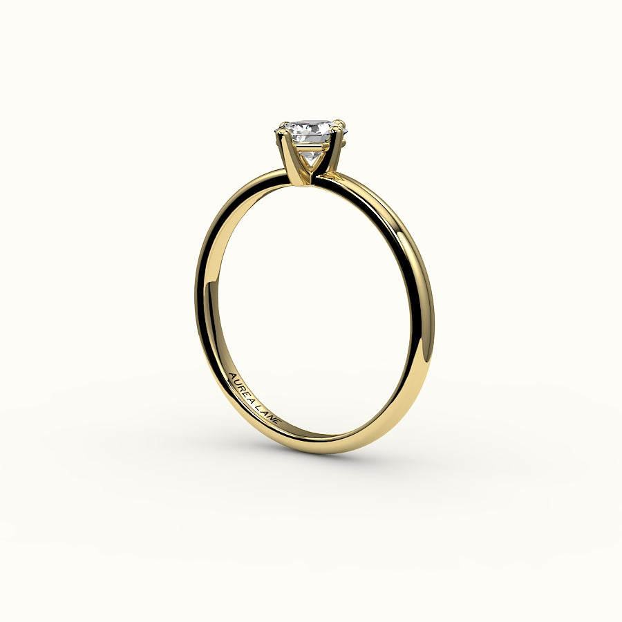 Classic Hexagon Cut Solitaire Ring Setting