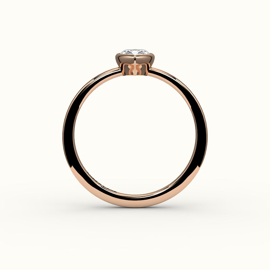 Classic Marquise Cut Bezel Ring Setting