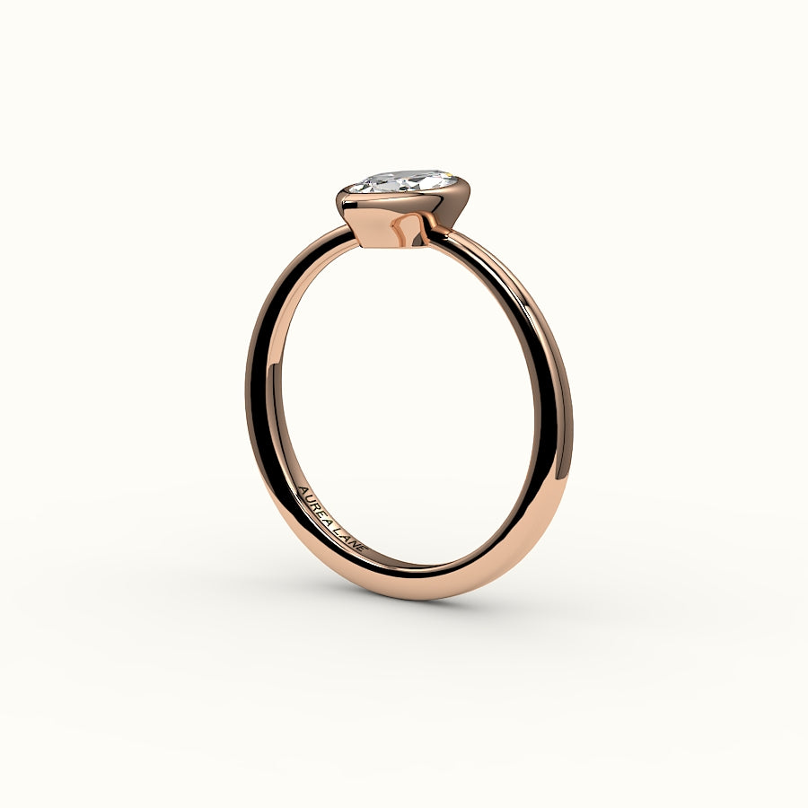 Classic Marquise Cut Bezel Ring Setting