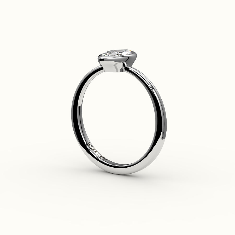 Classic Marquise Cut Bezel Ring Setting