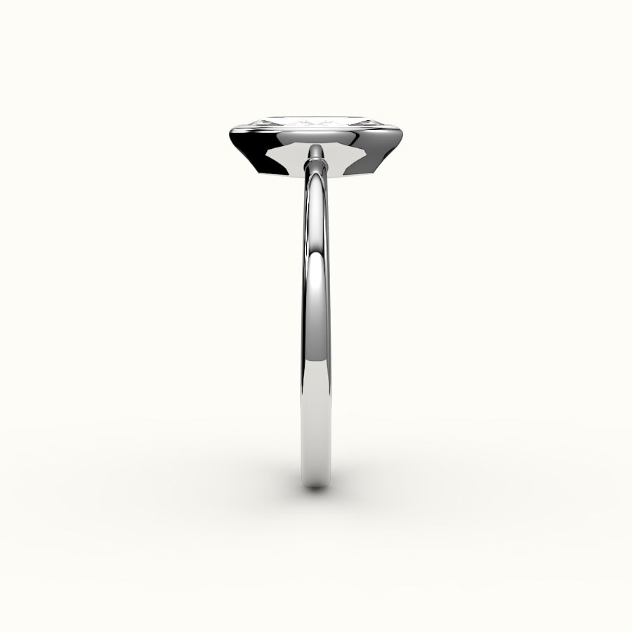 Classic Marquise Cut Bezel Ring Setting
