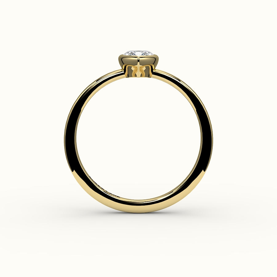 Classic Marquise Cut Bezel Ring Setting