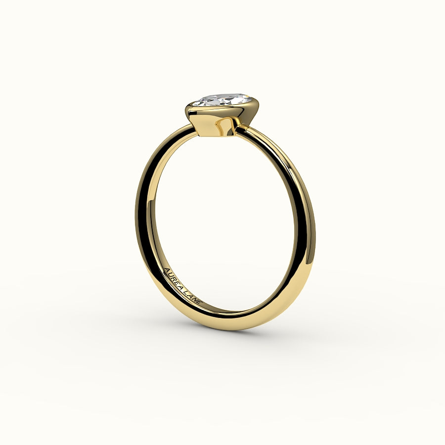 Classic Marquise Cut Bezel Ring Setting
