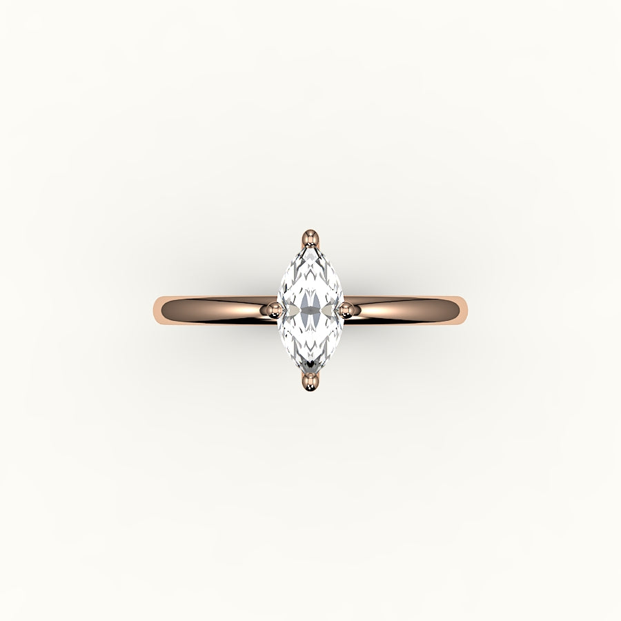 Classic Marquise Cut Solitaire Ring Setting