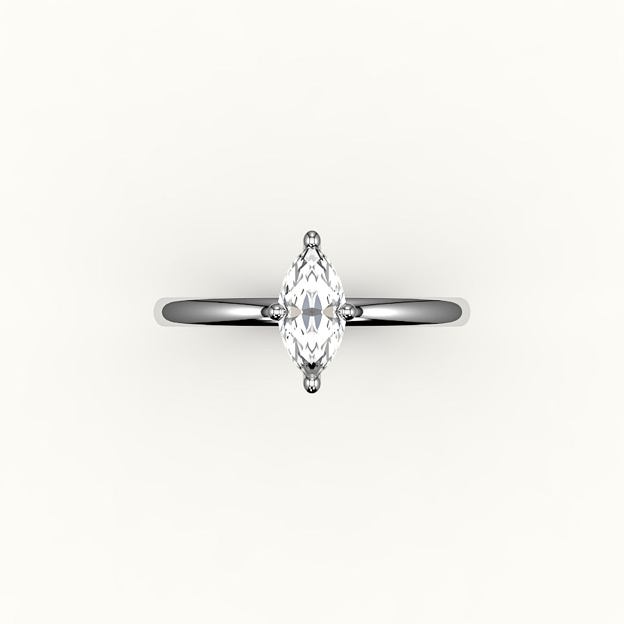 Classic Marquise Cut Solitaire Ring Setting
