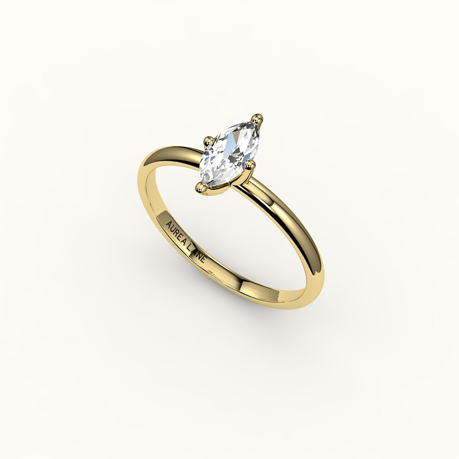 Classic Marquise Cut Solitaire Ring Setting