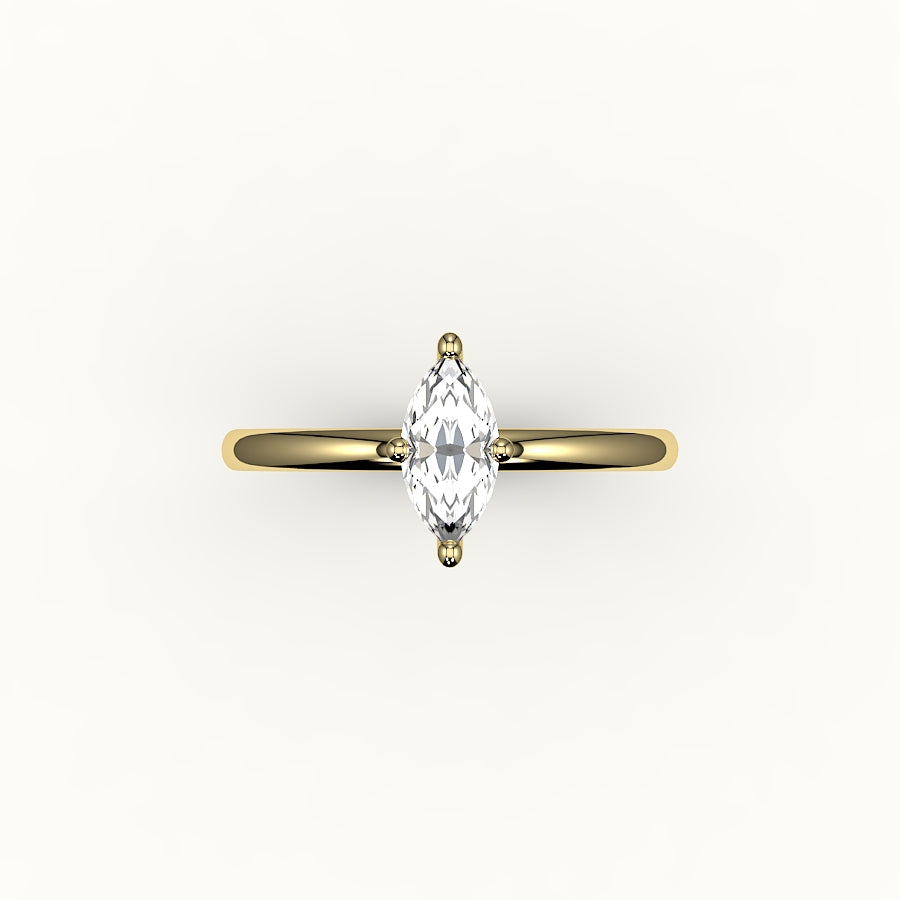 Classic Marquise Cut Solitaire Ring Setting
