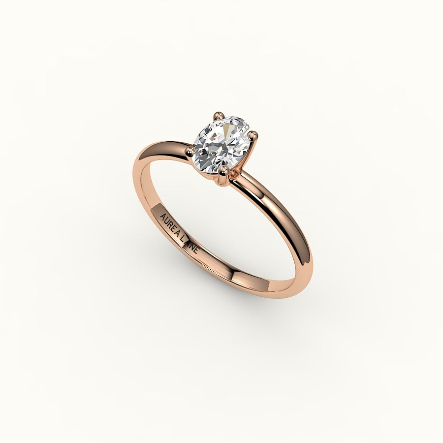 Classic Oval Solitaire Ring Setting