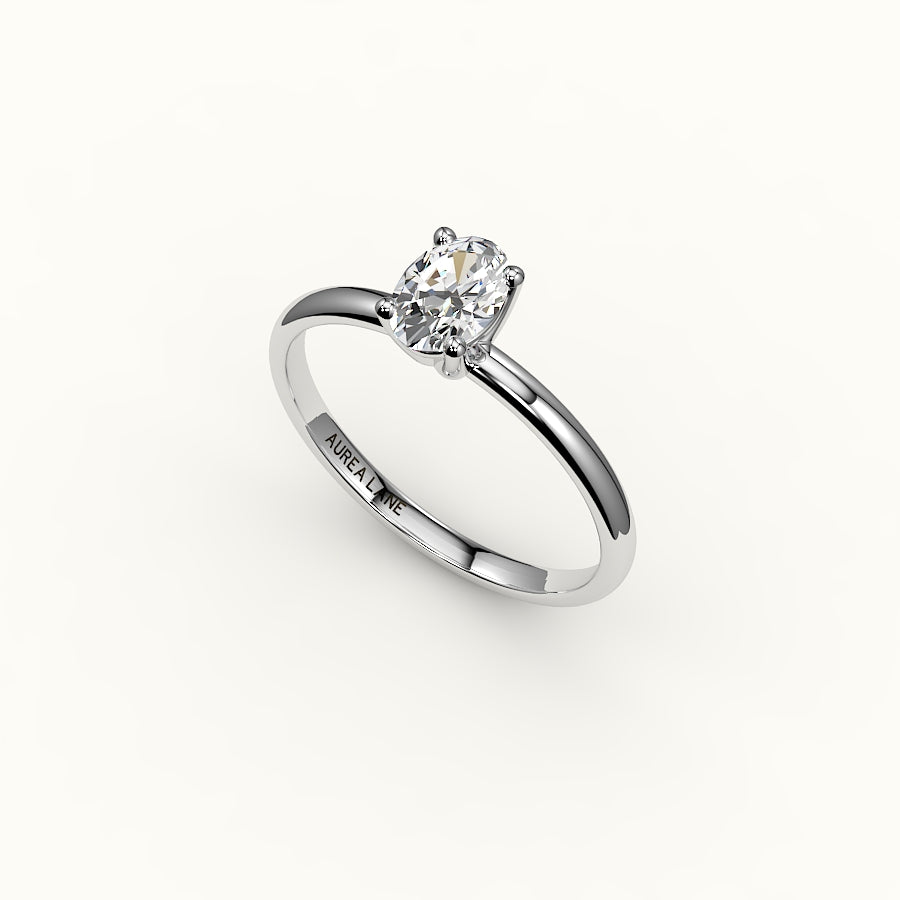 Classic Oval Solitaire Ring Setting