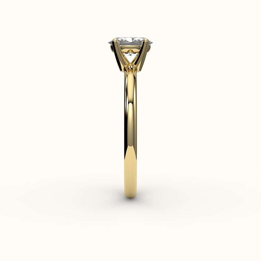 Classic Oval Solitaire Ring Setting