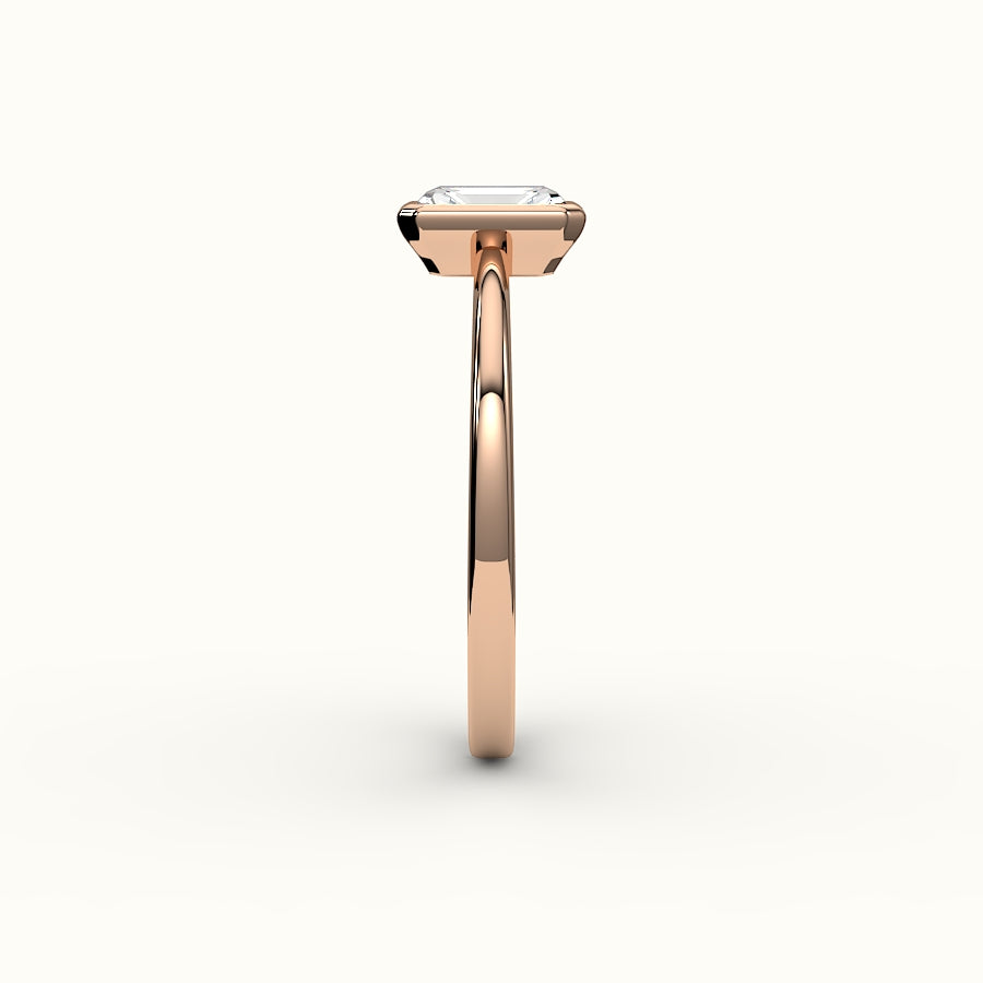 Classic Radiant Cut Bezel Ring Setting