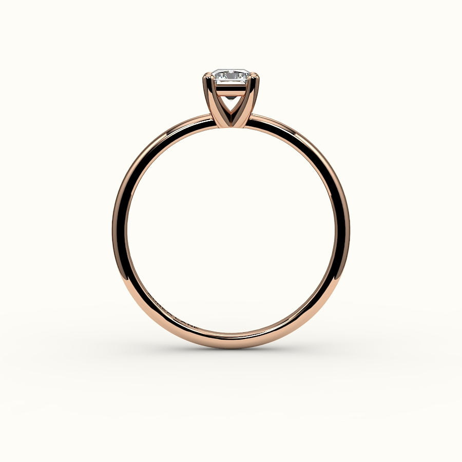 Classic Radiant Cut Solitaire Ring Setting