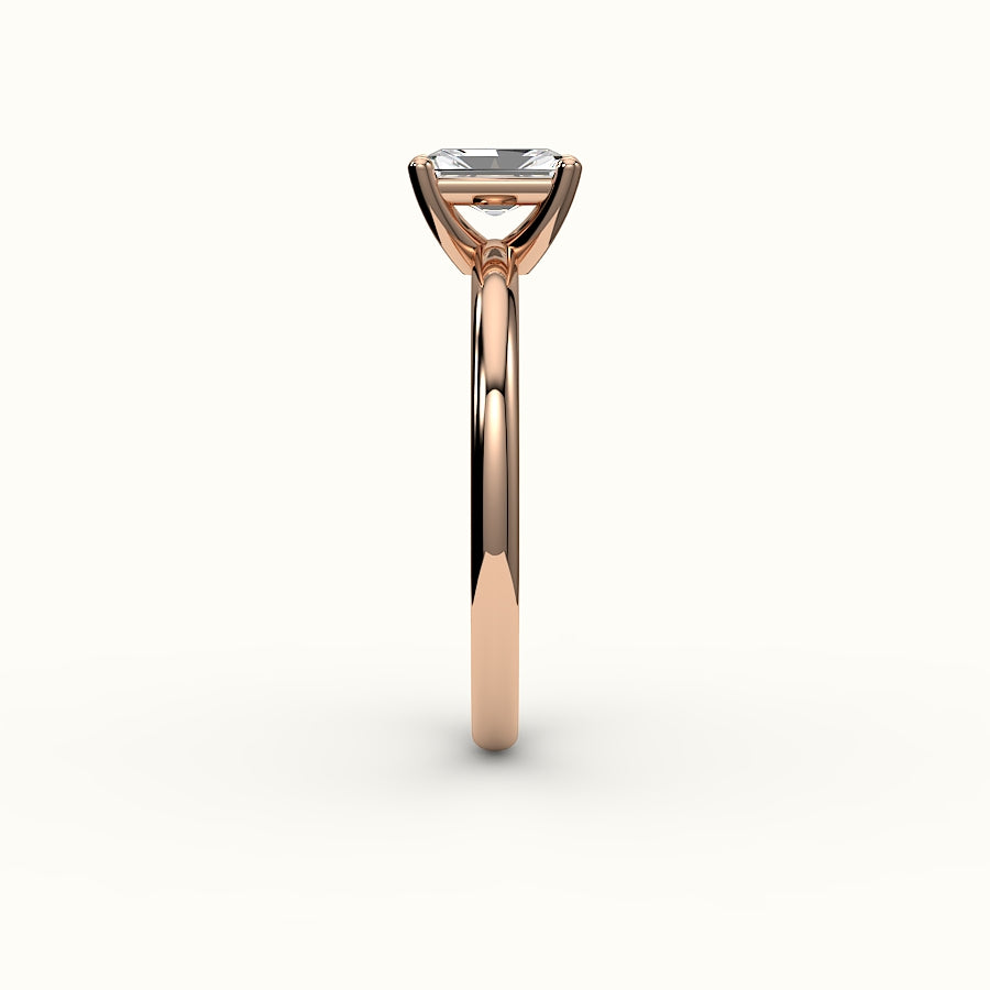 Classic Radiant Cut Solitaire Ring Setting