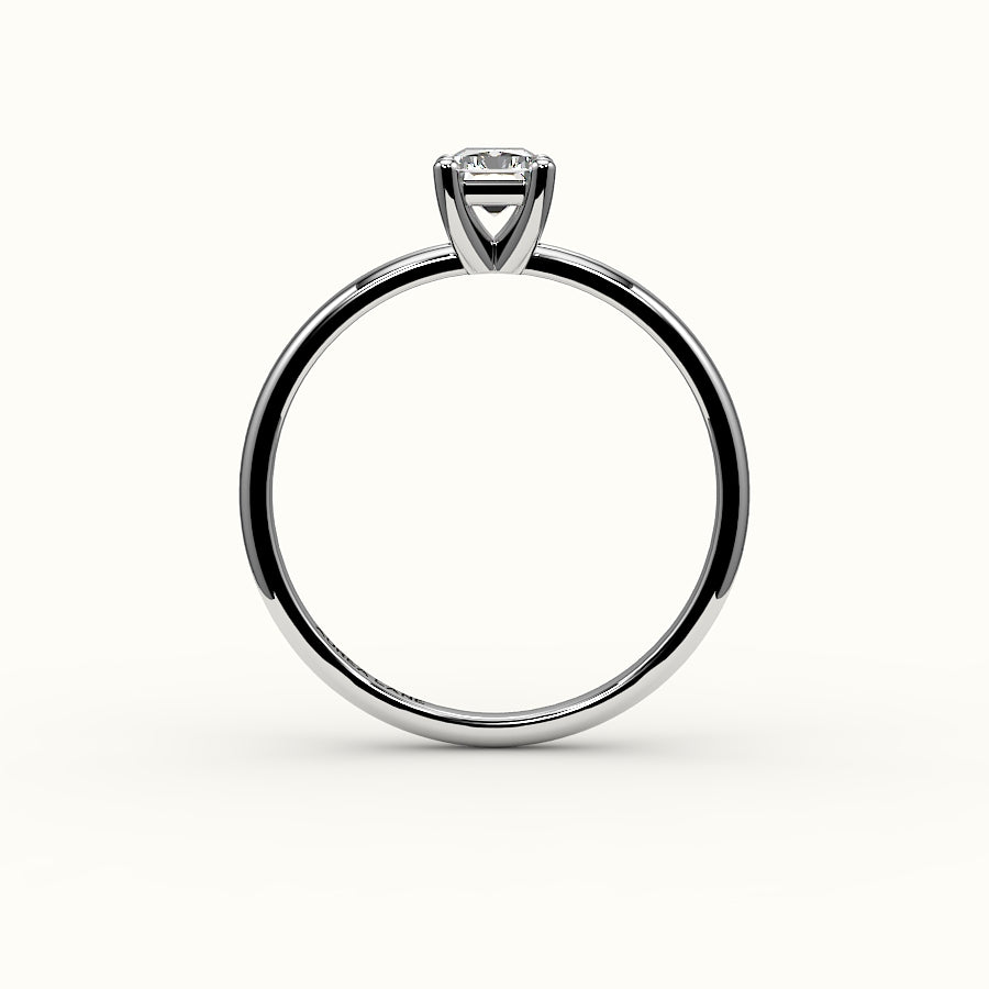 Classic Radiant Cut Solitaire Ring Setting