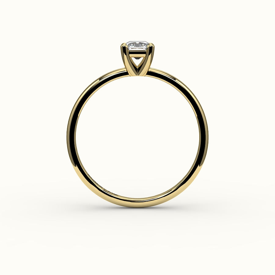 Classic Radiant Cut Solitaire Ring Setting