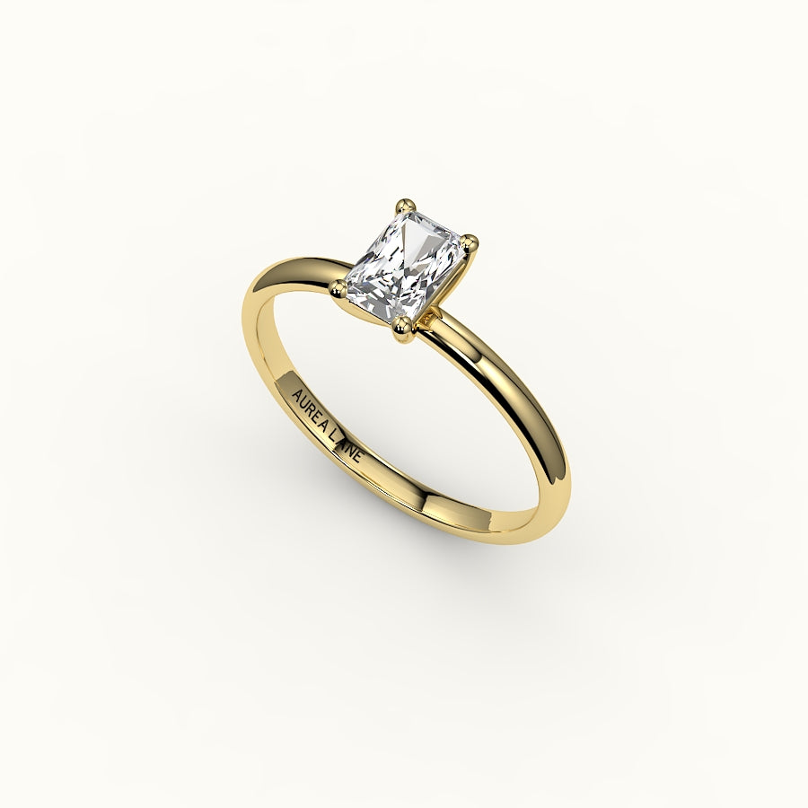 Classic Radiant Cut Solitaire Ring Setting