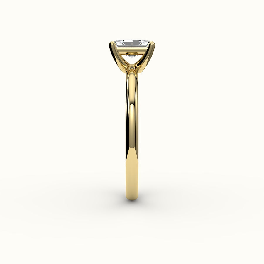 Classic Radiant Cut Solitaire Ring Setting