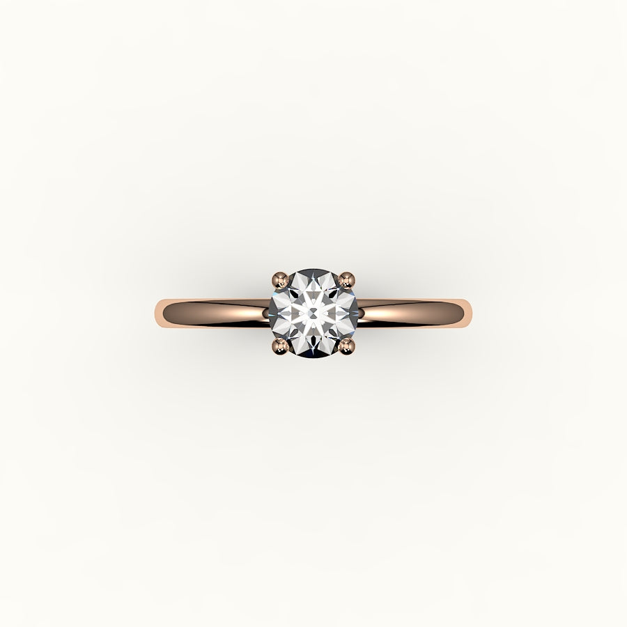 Classic Round Cut Solitaire Ring Setting