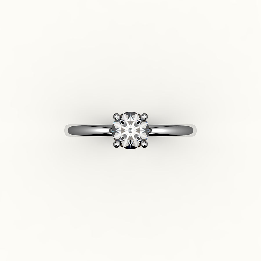Classic Round Cut Solitaire Ring Setting