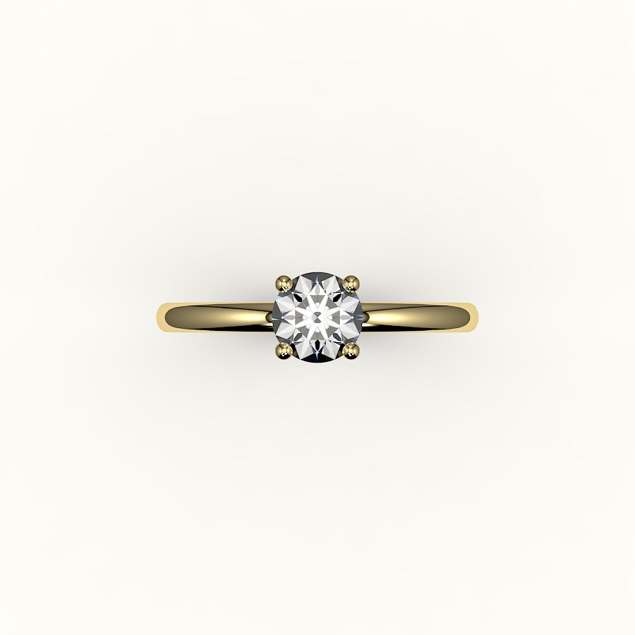 Classic Round Cut Solitaire Ring Setting