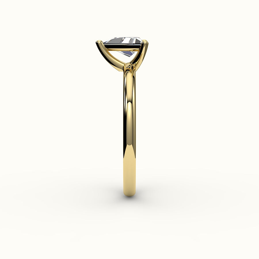Triangle Cut Solitaire Ring Setting