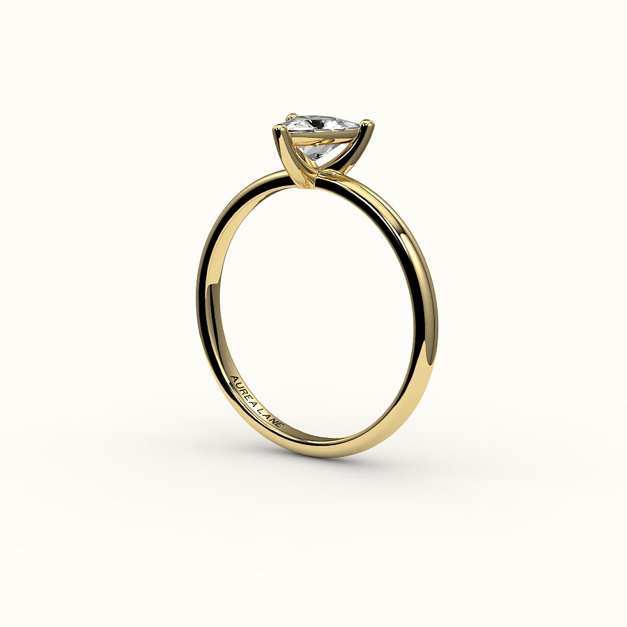 Trillion Cut Solitaire Ring Setting