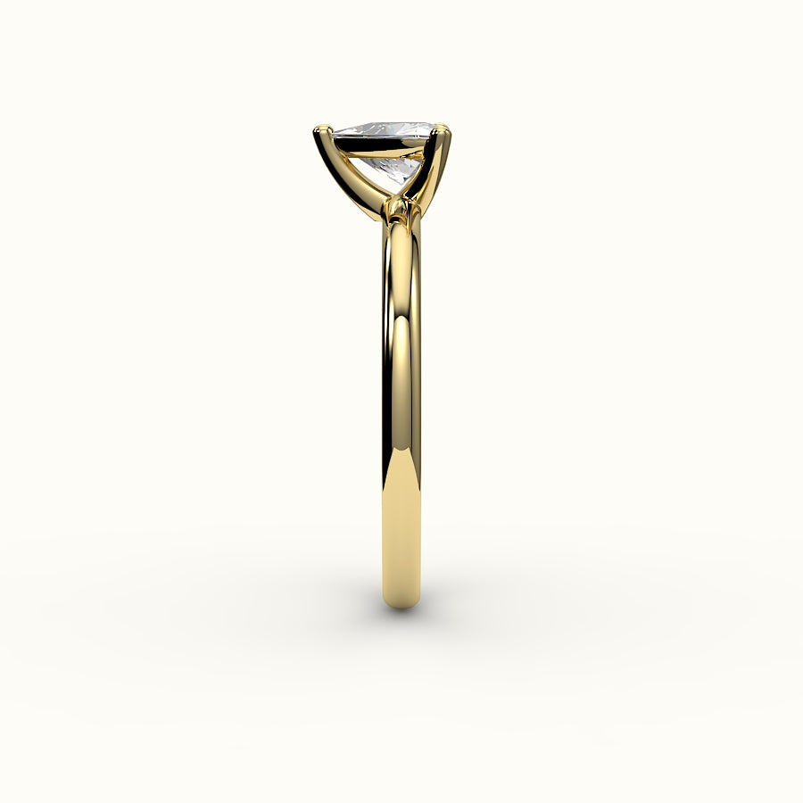 Trillion Cut Solitaire Ring Setting