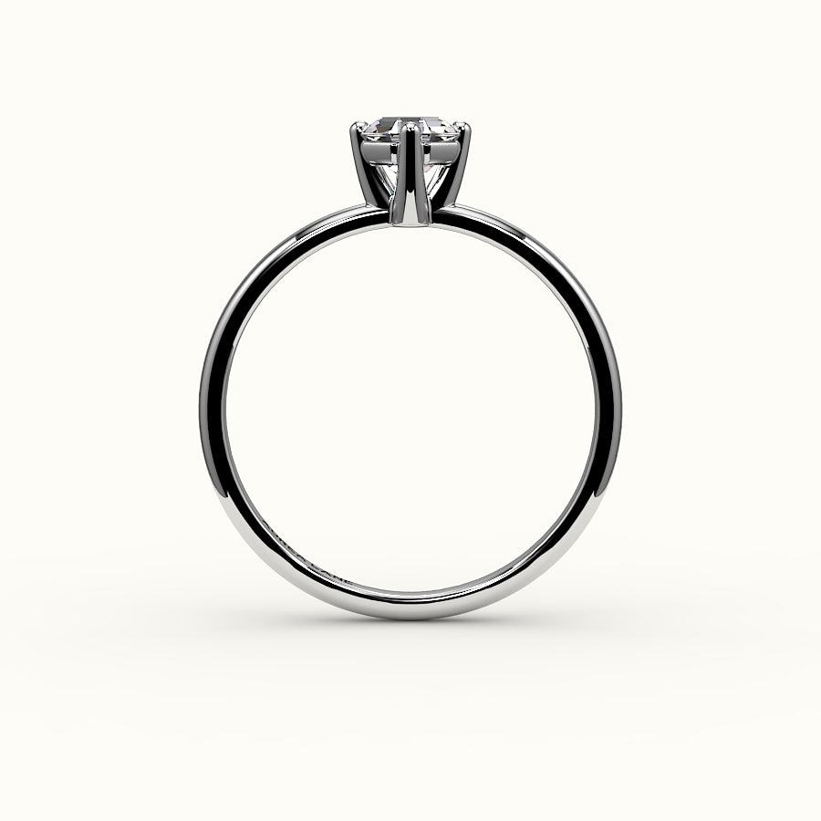 Compass Set Octagon Cut Solitaire Ring Setting