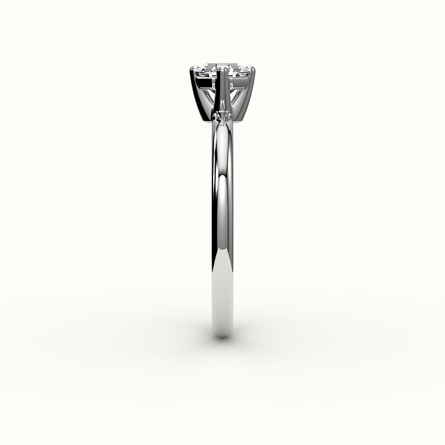 Compass Set Octagon Cut Solitaire Ring Setting