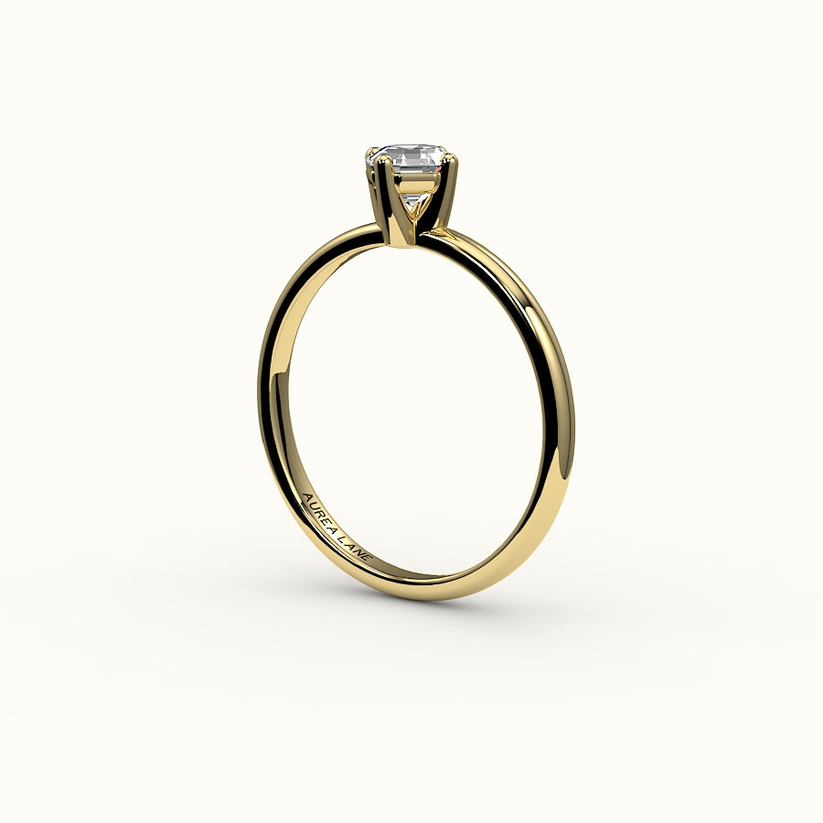 Compass Set Octagon Cut Solitaire Ring Setting