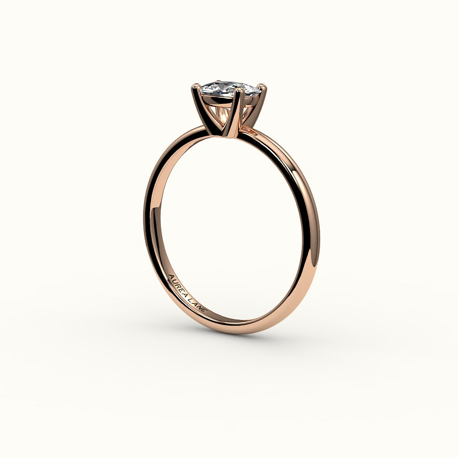 East-West Elongated Cushion Solitaire Ring Setting